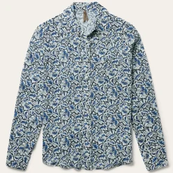 Indigo Tapestry Print Shirt