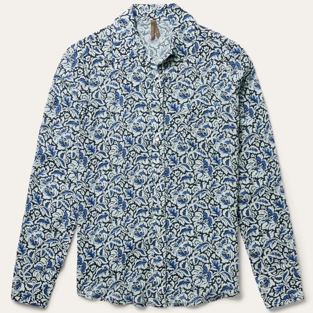 Indigo Tapestry Print Shirt