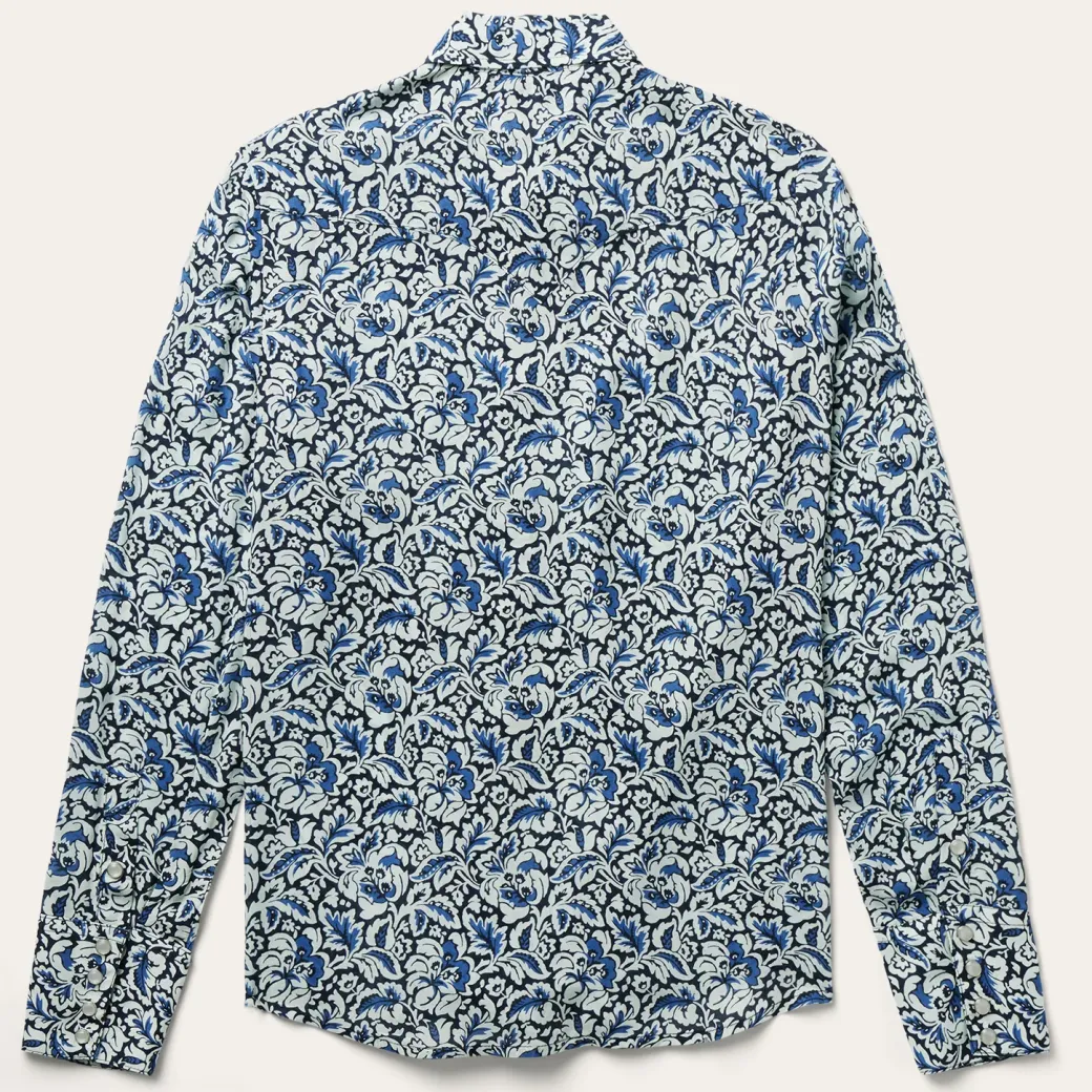Indigo Tapestry Print Shirt