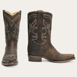 Iris Mid-Calf Embroidered Boot