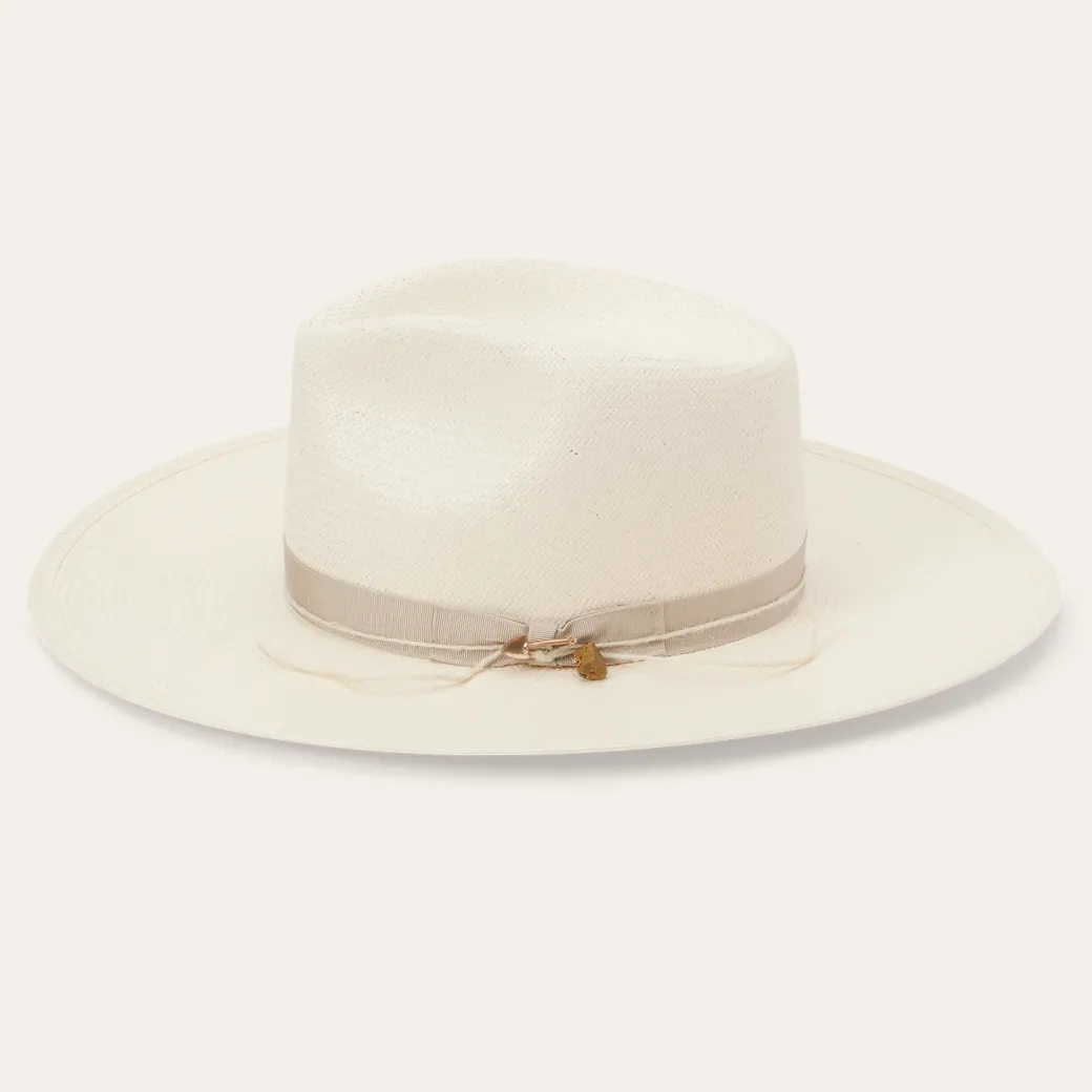 JW Marshall Straw Flat Brim Hat