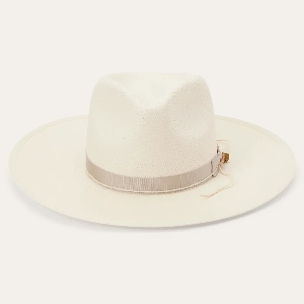 JW Marshall Straw Flat Brim Hat