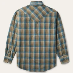 Khaki Ombre Plaid Shirt