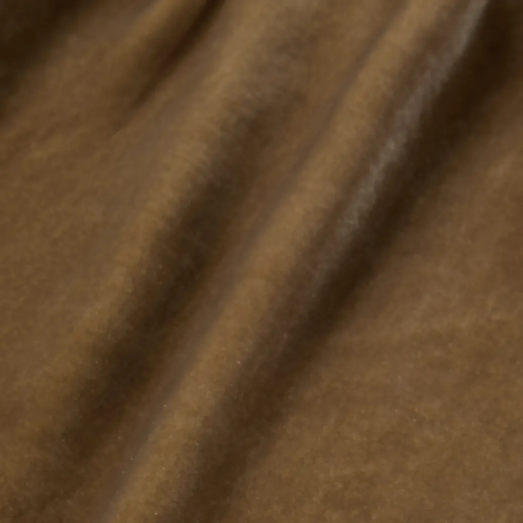 Khaki Velvet Babydoll Dress