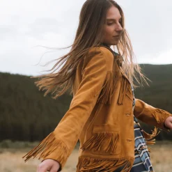 Lamb Suede Fringed Jacket