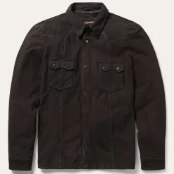 Leather Western Shirt Jacket
