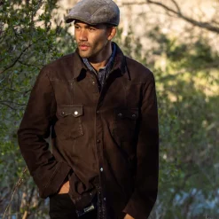 Leather Western Shirt Jacket