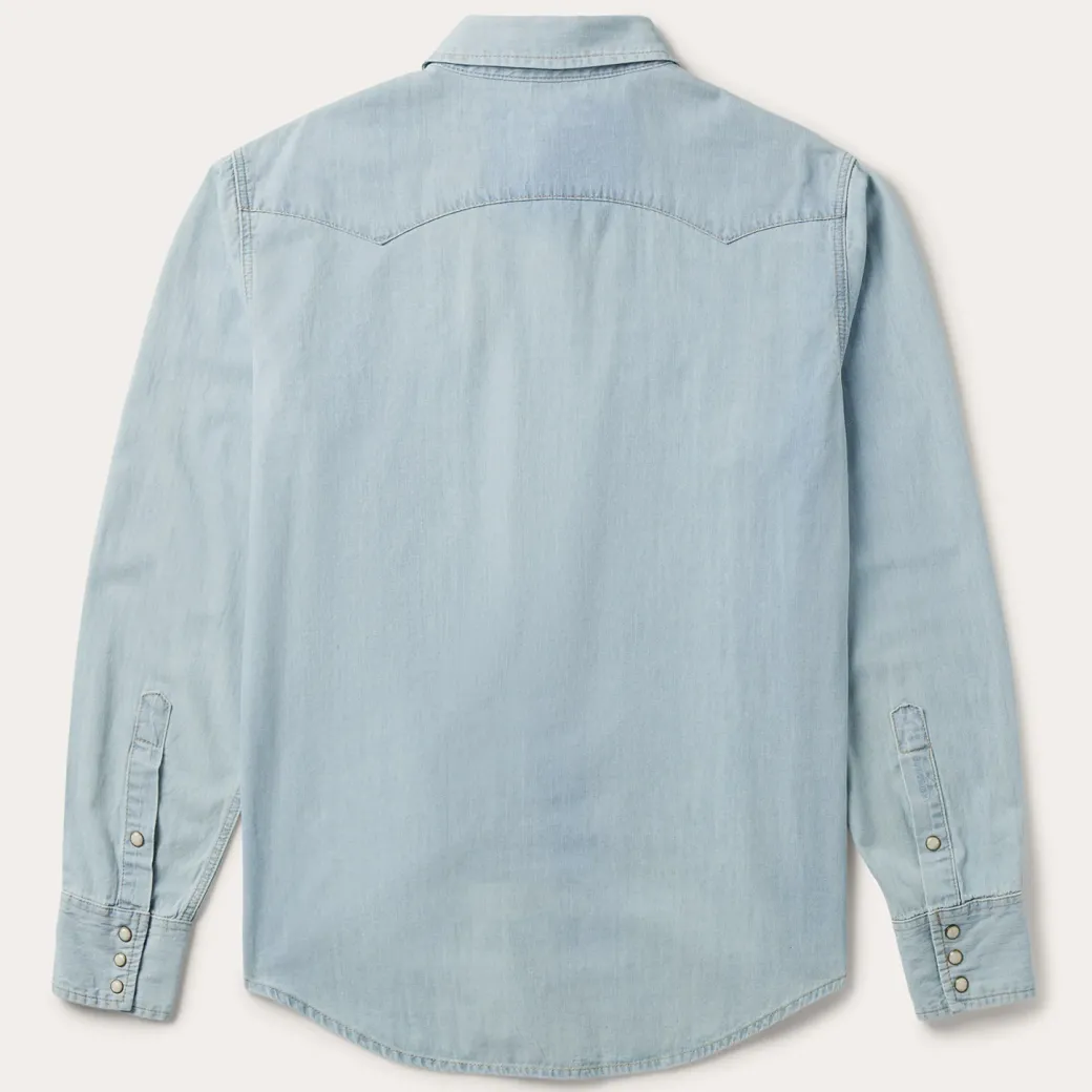 Light Blue Denim Western Shirt