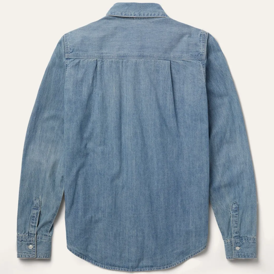 Long-Sleeved Denim Shirt