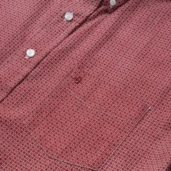Micro Print Button-Front Shirt