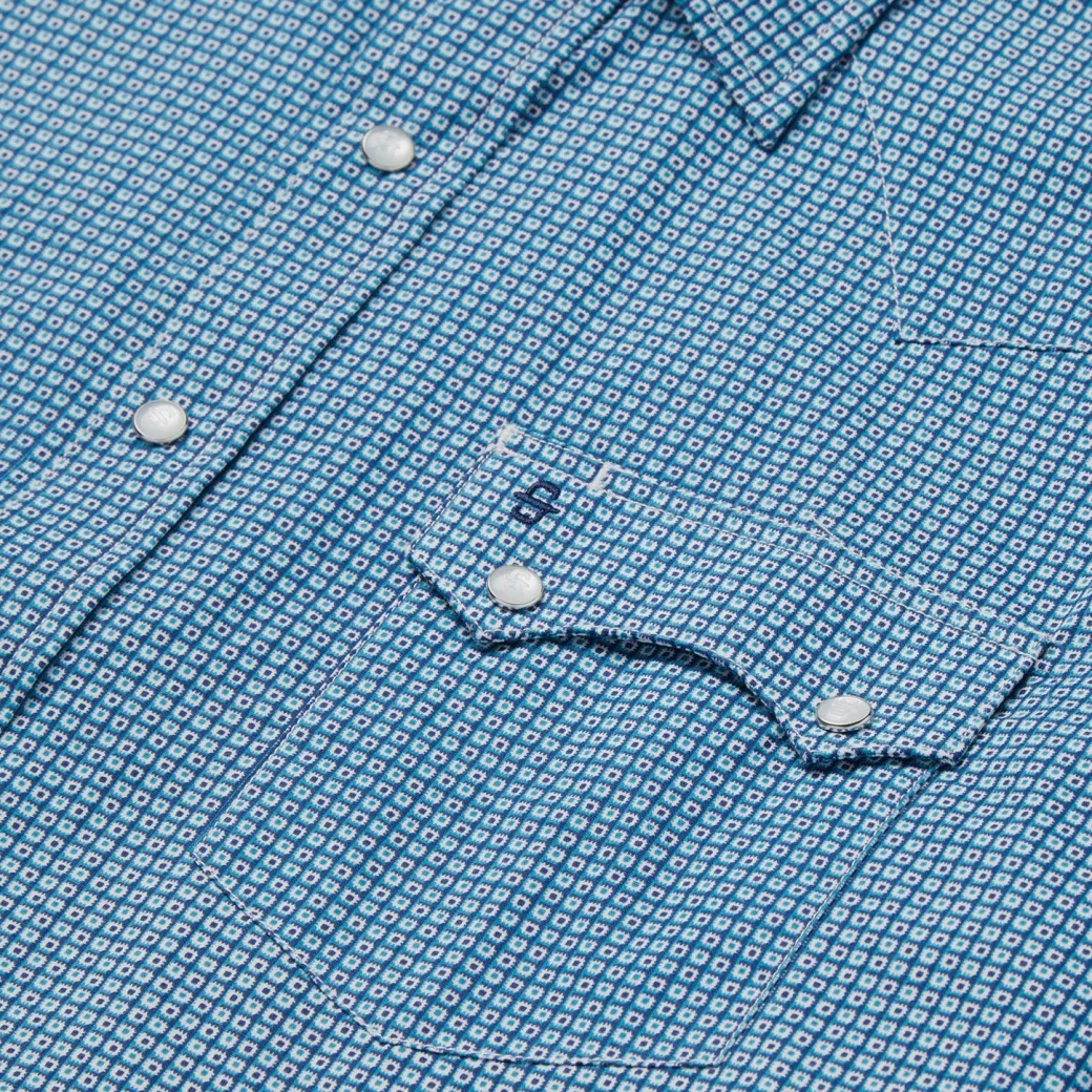 Micro Print Western Shirt