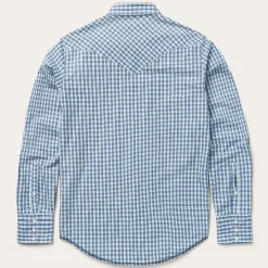 Modern Snap Front Shirt in Mini Check