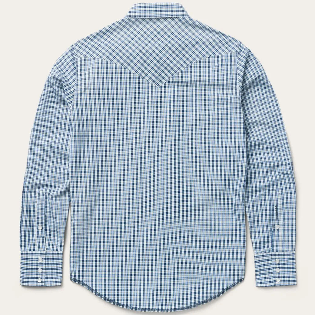 Modern Snap Front Shirt in Mini Check