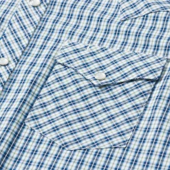 Modern Snap Front Shirt in Mini Check