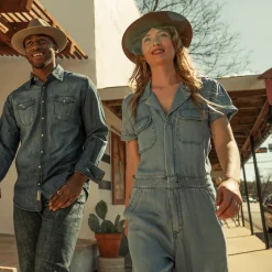 Notch Collar Jumpsuit