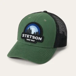 Olive Sunset Trucker Cap