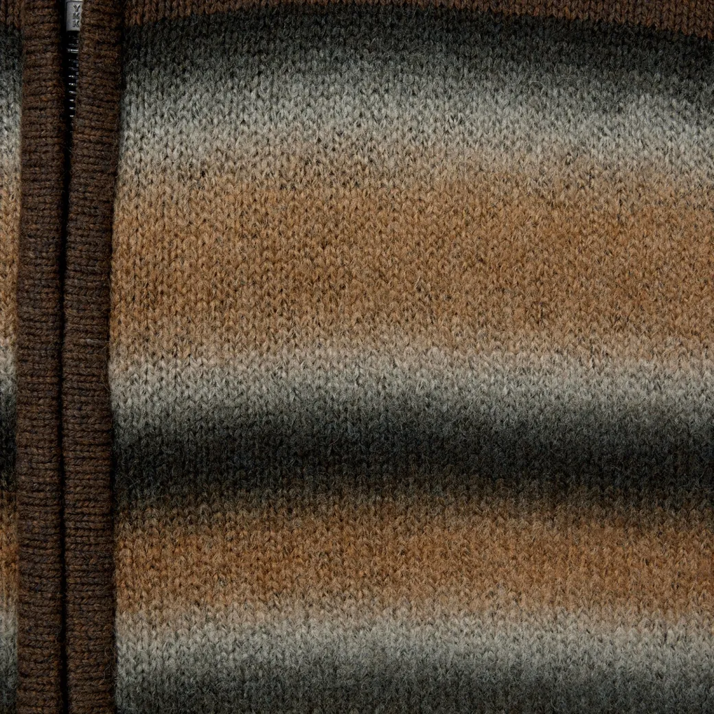 Ombre Border Stripe Cardigan