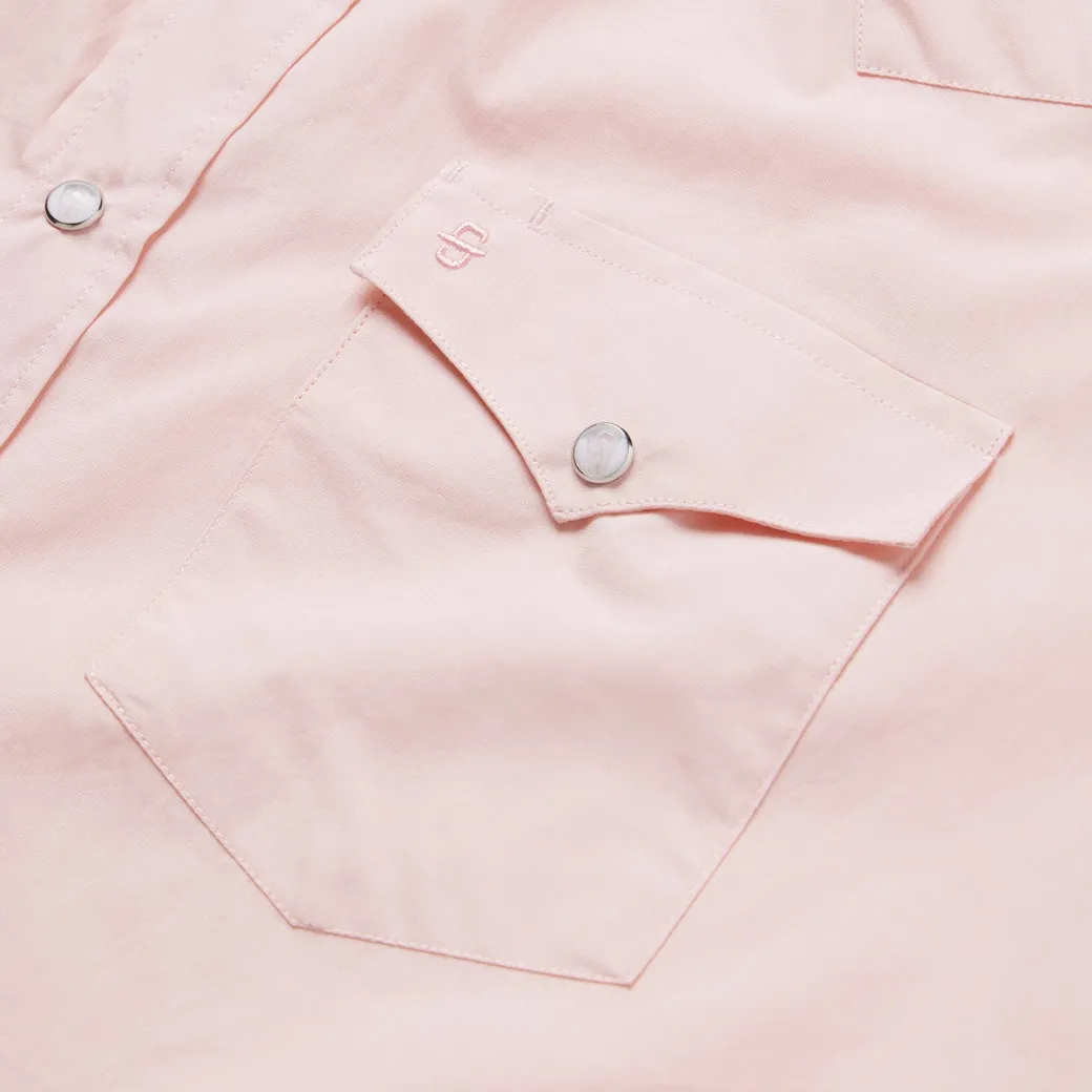 Pink End-On-End Western Shirt