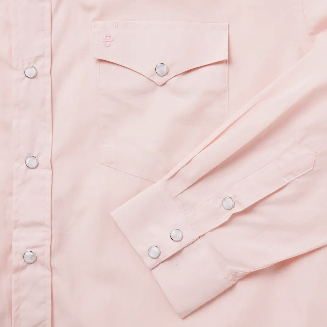 Pink End-On-End Western Shirt
