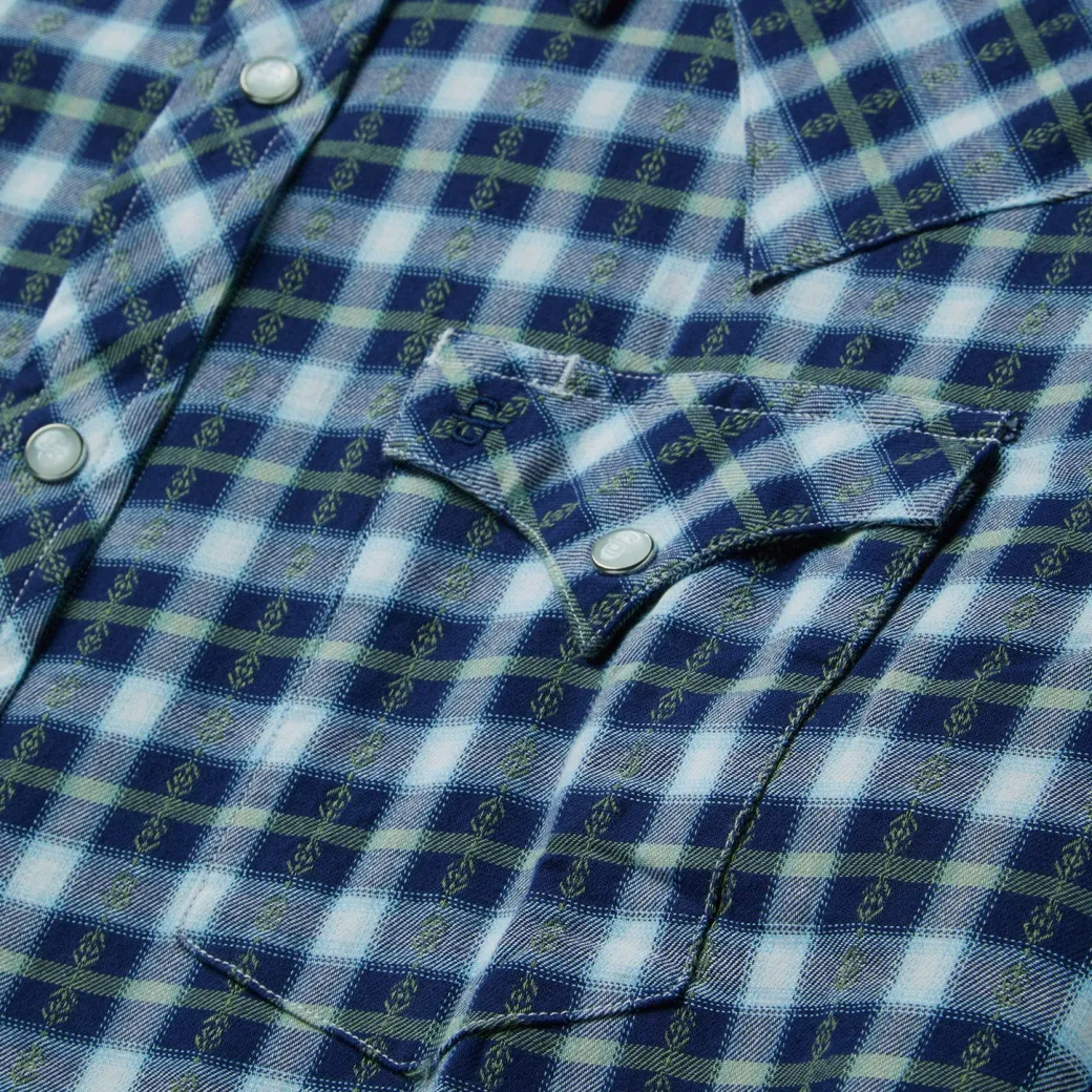Plaid Twill Dobby Western Shirt