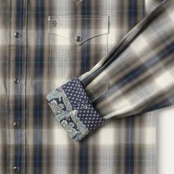 Ranch Plaid Dobby Western Shirt