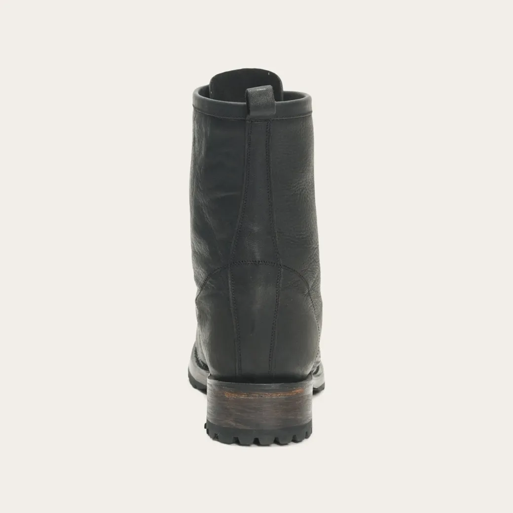 Sam Lace Up Leather Lug Boots