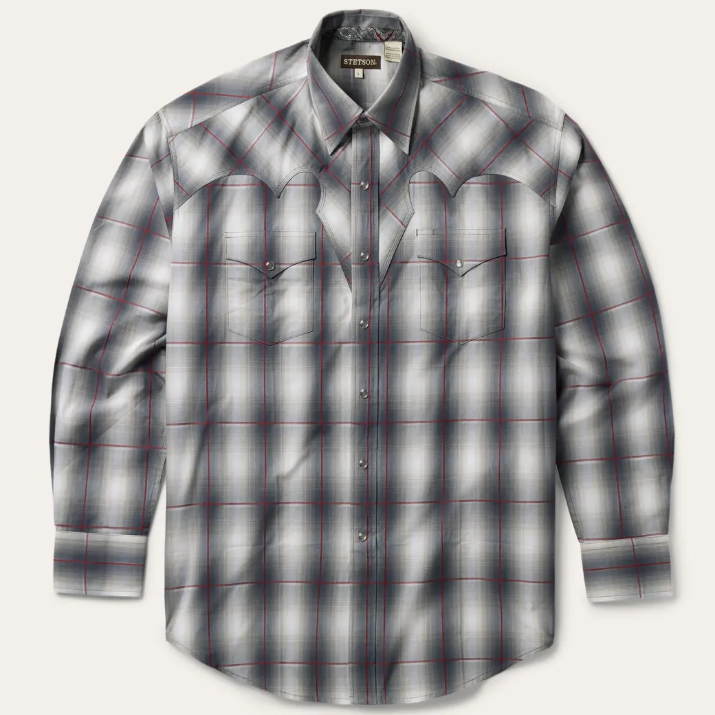 Smoke Ombre Western Shirt