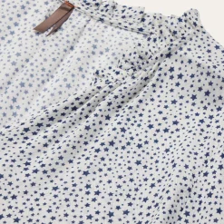 Stars Print Peasant Blouse