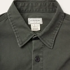 Stretch Canvas Jac-Shirt