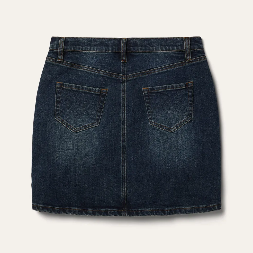 Stretch Denim 5-Pocket Skirt