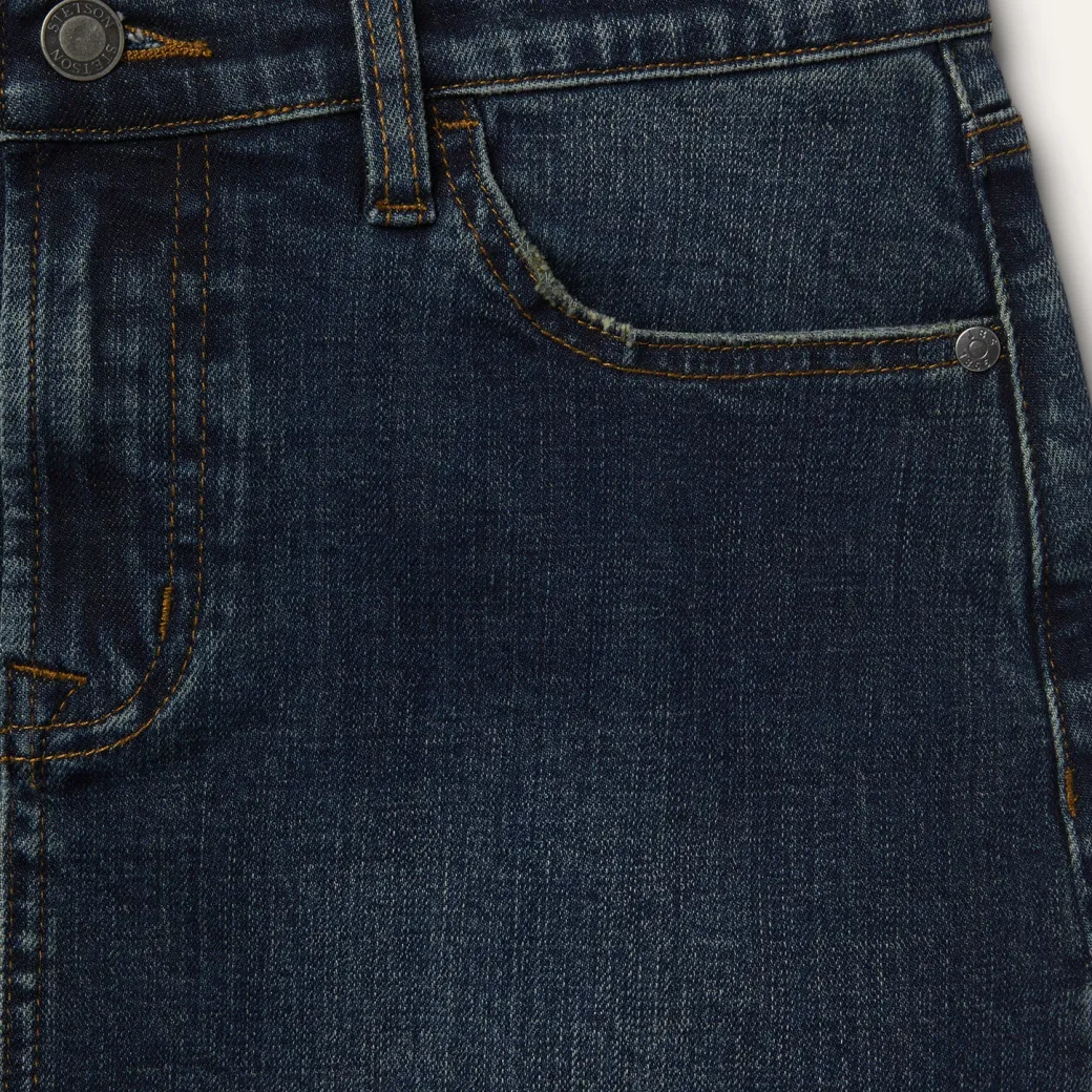 Stretch Denim 5-Pocket Skirt