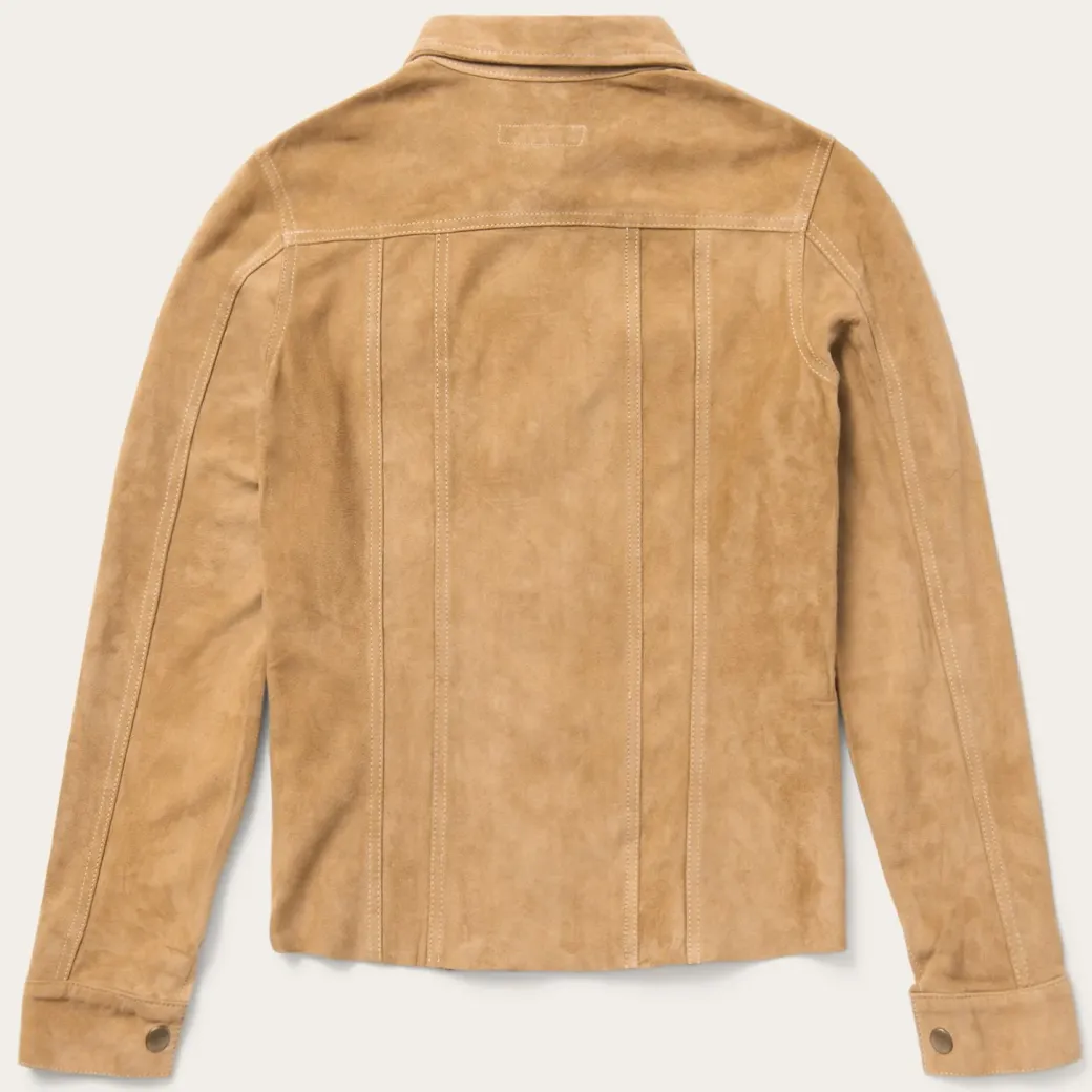 Suede Denim Shirt Jacket