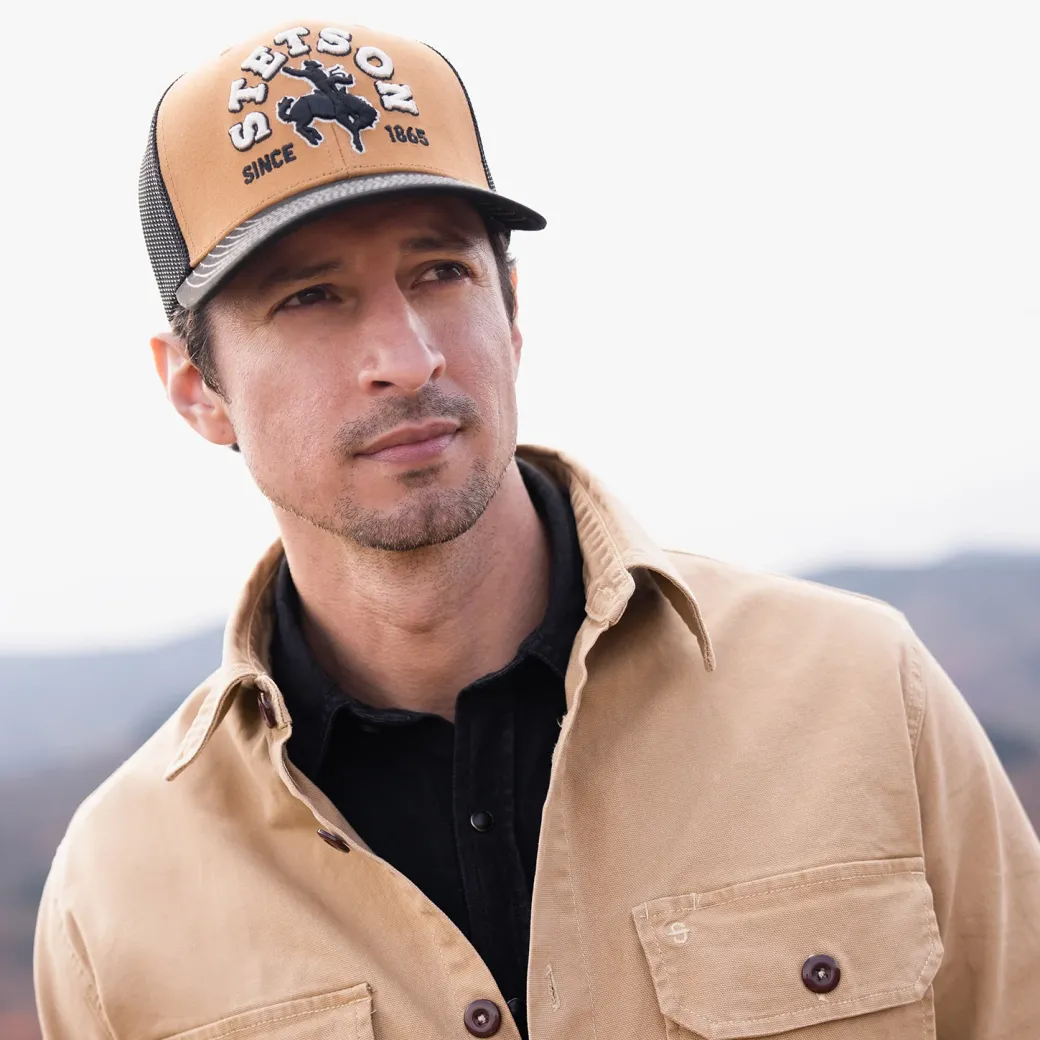 Tan Cowboy Trucker Cap