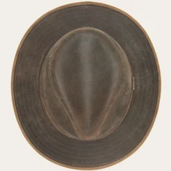 Weathered Leather Safari Hat