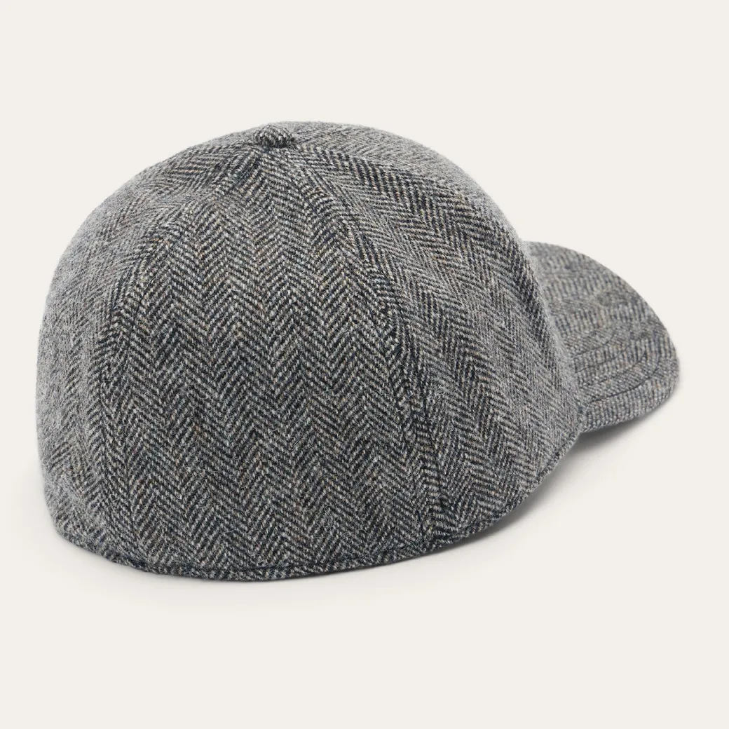 Wool Herringbone Baseball Cap