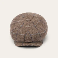 Wool Herringbone Hatteras Cap