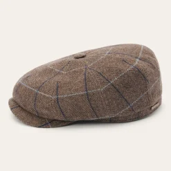 Wool Herringbone Hatteras Cap