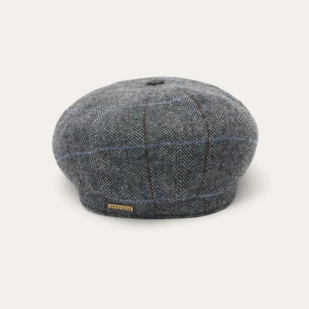 Wool Herringbone Hatteras Cap